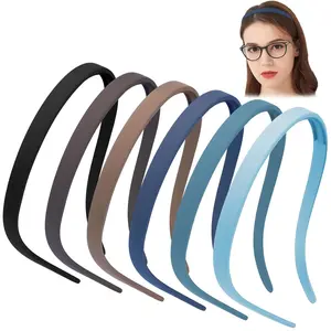 No Pressure Headbands - Square Sunglasses Headbands for Women & Girls, Non Slip 6Pcs