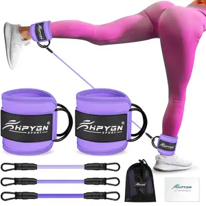 Ankle Resistance Bands, Ankle Bands for Workouts with Cuffs, Resistance Bands for Leg Butt Training Workout Equipment for Kickbacks Hip Gluteus Training Exercises, Ankle Strap with Exercise Bands,Best Valentine's Day Gifts for Women，TikTokShopBlackFriday
