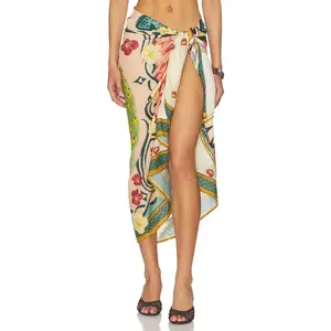 Agua Bendita Marine Plume Sarong in Multicolor