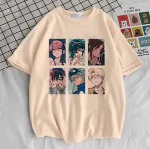 Alien Stage Character Grid Graphic T-Shirt, Fanmerch ALNST Merchandise, Perfect For Anime Fans, Comfort Cotton Shirt, Summer Outfits