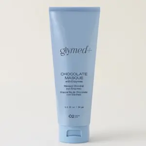 Glymed Plus Chocolate Masque with Enzymes US-GM-089R 2 oz 59 ml Cocoa Skincare Moisturizing Night Wrapping Mask for Radiant Skin Collagen Face Mask