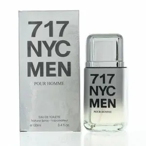 717 Men Nyc Pour Homme Eau De Toilette Masculine Scent Natural Spray 3.4 Fl Oz 100 Ml