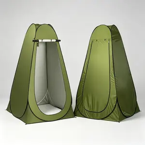 Camping Changing Tent Portable Toilet Shower Tent with Solar Bag Durable Pop-Up Privacy Shelter for Camping RV Bunk Beach Picnic Fishing Waterproof Outdoor Shower Changing Room Travel Accessories outdoorfun
