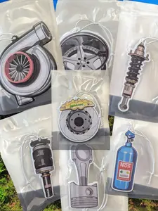 Car Parts Air Freshener Bundle (15-Pack) - Turbo, NOS, Piston & More - Original Air Freshener for Car Maintenance
