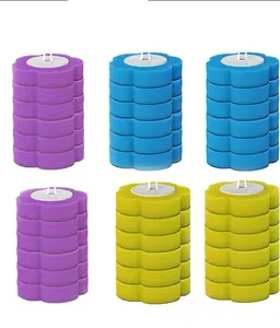 36-pack of disposable toilet brush refills, available in three scents: Ocean, Lemon, and Lavender. A disposable toilet brush set designed for cleaning bathrooms, toilets, and drains.