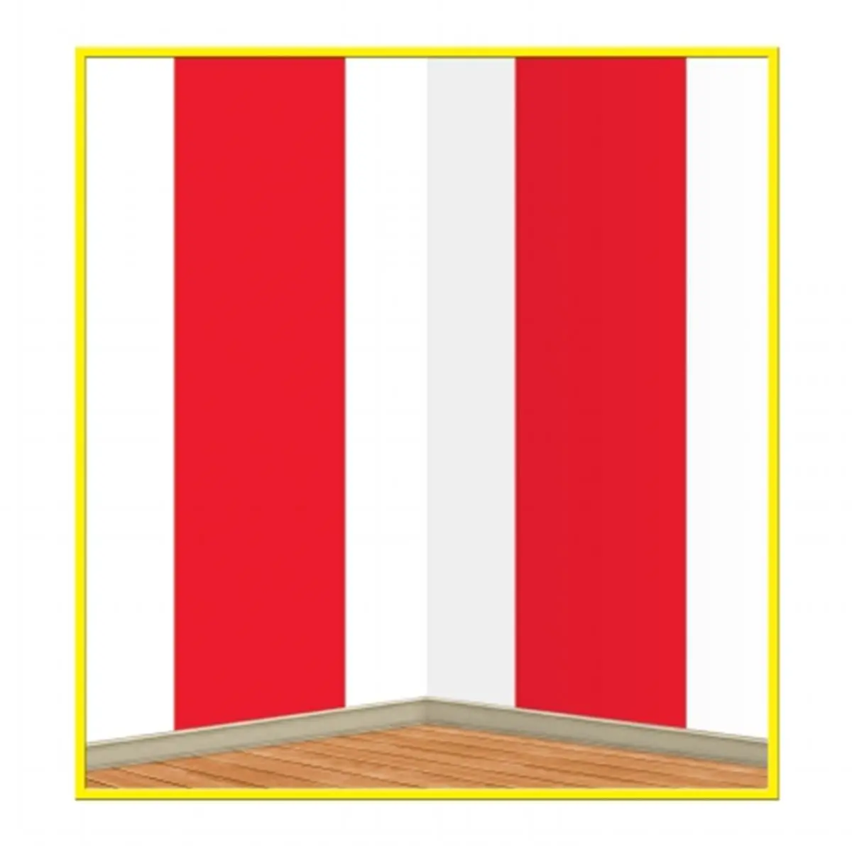 212 MAIN 4' x 30' Red-White Stripes Circus Aesthetic Backdrop (Case of 6), Bold Colors Draping Festive Backdrops & Banners, Home & Birthday Party Decoration Supplies
