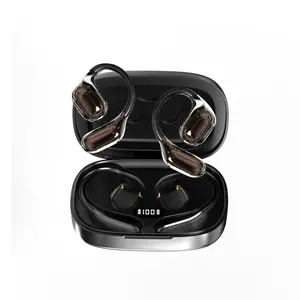 Wireless Bluetooth earphones, 156+ languages, Bluetooth 5.4 open-ear audio headphones, equipped with an LCD touchscreen, suitable for travel
