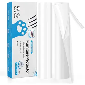 Scratch Furniture Protector - Couch Protector from  Claws Plastic Cover Adhesive Clear Flexible Sofa Guard Single Side Sticky Deterrent  Tape Easy to Apply, 11.8x196.8 in, 2 Pack