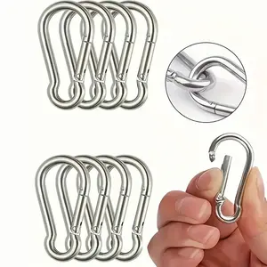 Carabiner Keychain Spring Clip Keychains, Aluminum D-Ring Mini Carabiners, Suitable For Camping, And Hiking. Portable Spring Hook D-Shaped Carabiner, Unisex Alloy Carabiner, Can Be Used For Outdoor Rock Climbing, Backpacking, And Everyday Wear.