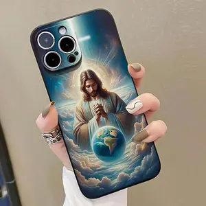 Jesus Pattern Phone Case, Anti-drop Durable Cellphone Protective Case, Total Protective Shockproof Mobile Phone Cover for iPhone 16 15 14 13 12 11 Plus/Pro/Pro Max