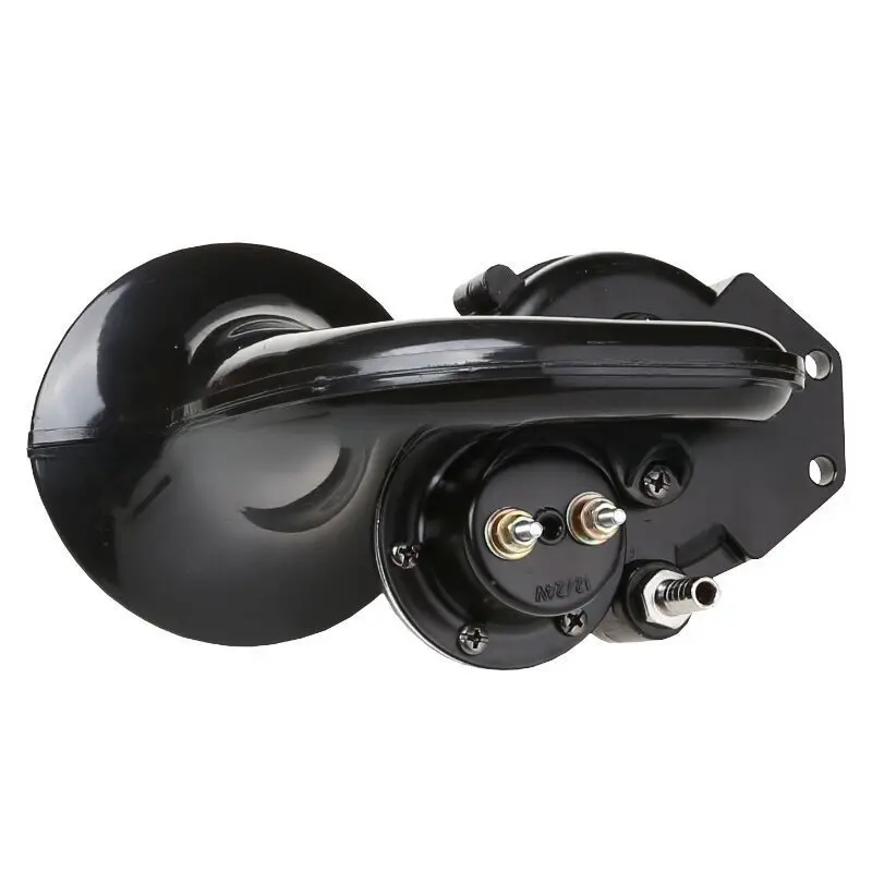 12/24V Universal Truck Air Horn, Waterproof Heavy-Duty High-Power Horn with Stable Power Supply, Loud Sound, Heavy Bass, Wear-Resistant Materials & Easy Installation for Safety Alert