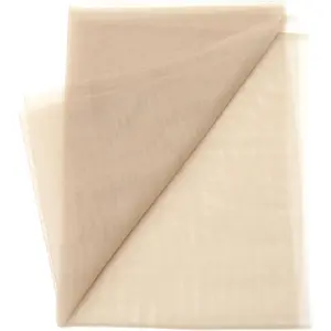 1/2 Yard Transparent Lace Net Material for Wigs Making & Repair Wig Caps Closures and Frontals Foundation Wig Accessories 43inchx18inch (Transparent-1/2 Yard)