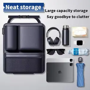 Car Trunk Organizer - Large-Capacity Multi-Pocket Hanging Storage Bag for Bottles, Tablets, Toys, Automotive Interior Stowing & Tidying Accessory