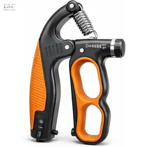 EC 22-330Lbs Adjustable Resistance Grip Strength Trainer, Heavy-Duty Forearm Hand Grip Strengthener with Counter for Wrist Finger Daily Exercise