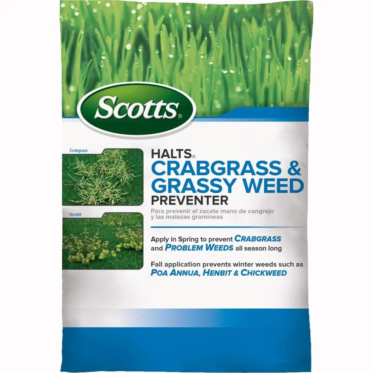 212 MAIN 5,000 sqft Crabgrass Preventer - 5 m Halts Crabgrass Solution, Prevents Weeds & Oxalis, Highly Effective Foxtail Stopper for Scotts & Dormant Lawns, Contains No Fertilizer Weed Control