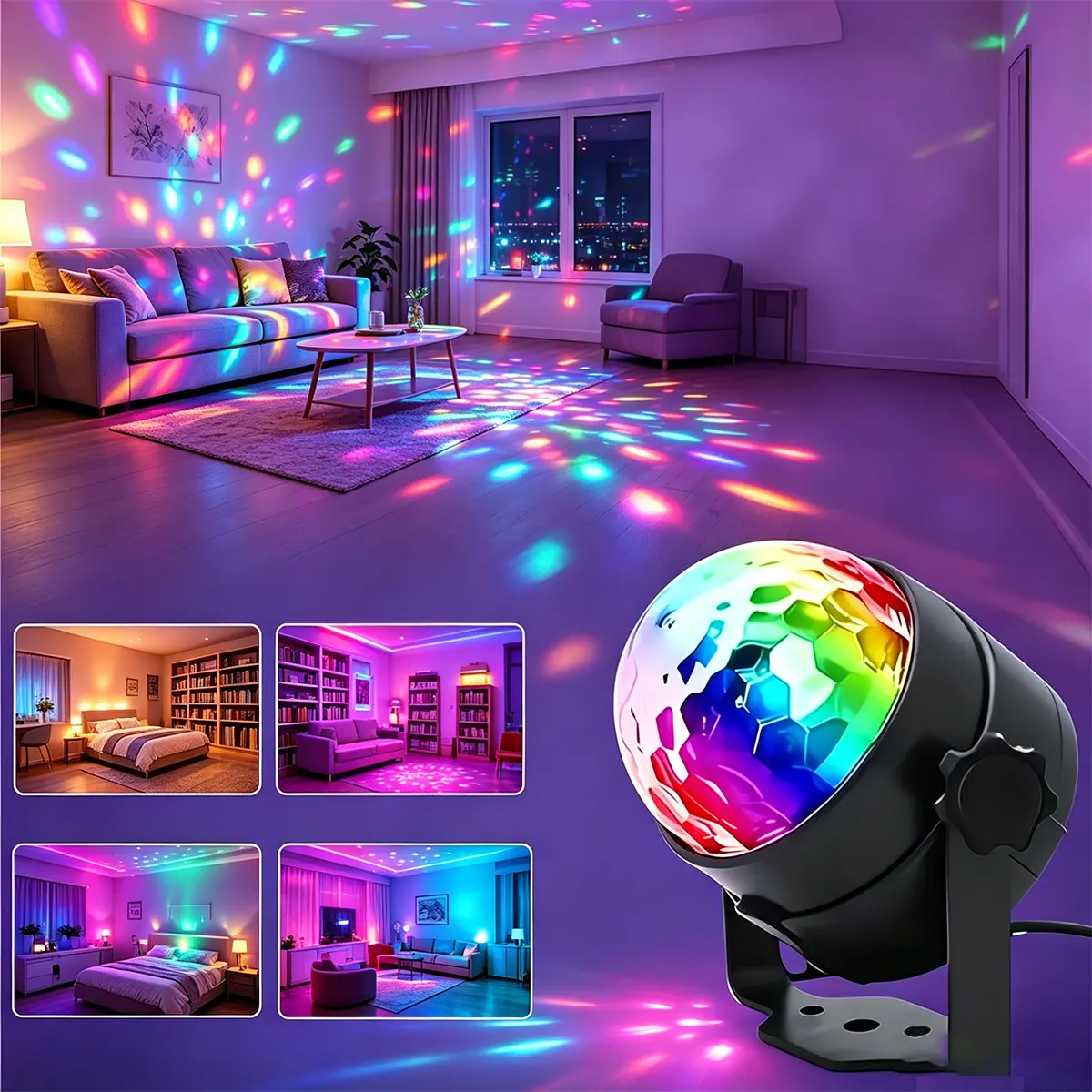 Rechargeable LED ceiling light — comes with motion sensing, 3 lighting modes, and adjustable brightness levels. Supports remote control, timer settings, and sensor functions. Suitable for living rooms, bathrooms, hallways, and porches.