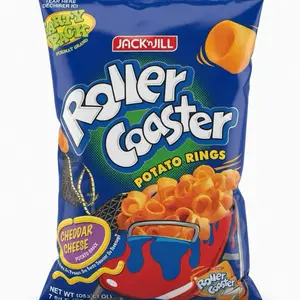 Jack'nJill Roller Coaster Potato Rings Cheddar Cheese Flavor 105g Snack