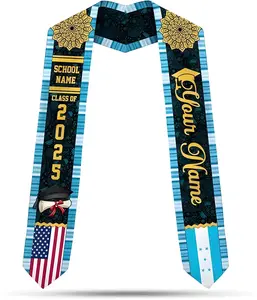 Personalized Honduran Graduation Stole 2025, Honduran Graduation Sash, Honduras Graduation Stole, Honduras Stole Gift