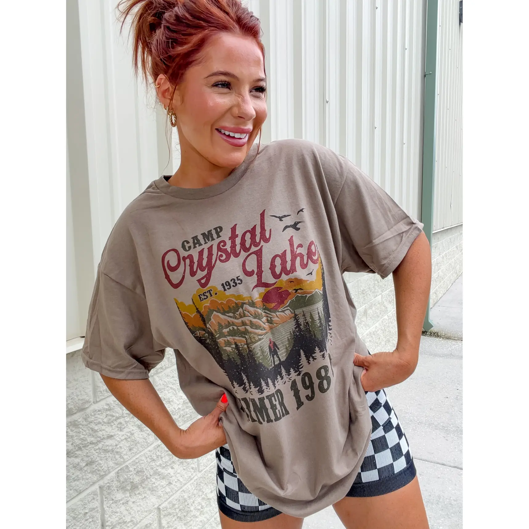 Camp Crystal Graphic Top