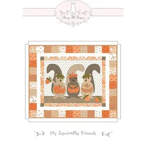 My Squirrelly Friends - Quilt Pattern - by Bunny Hill Designs for MODA - uses Squirrelly Girl - #2162 -