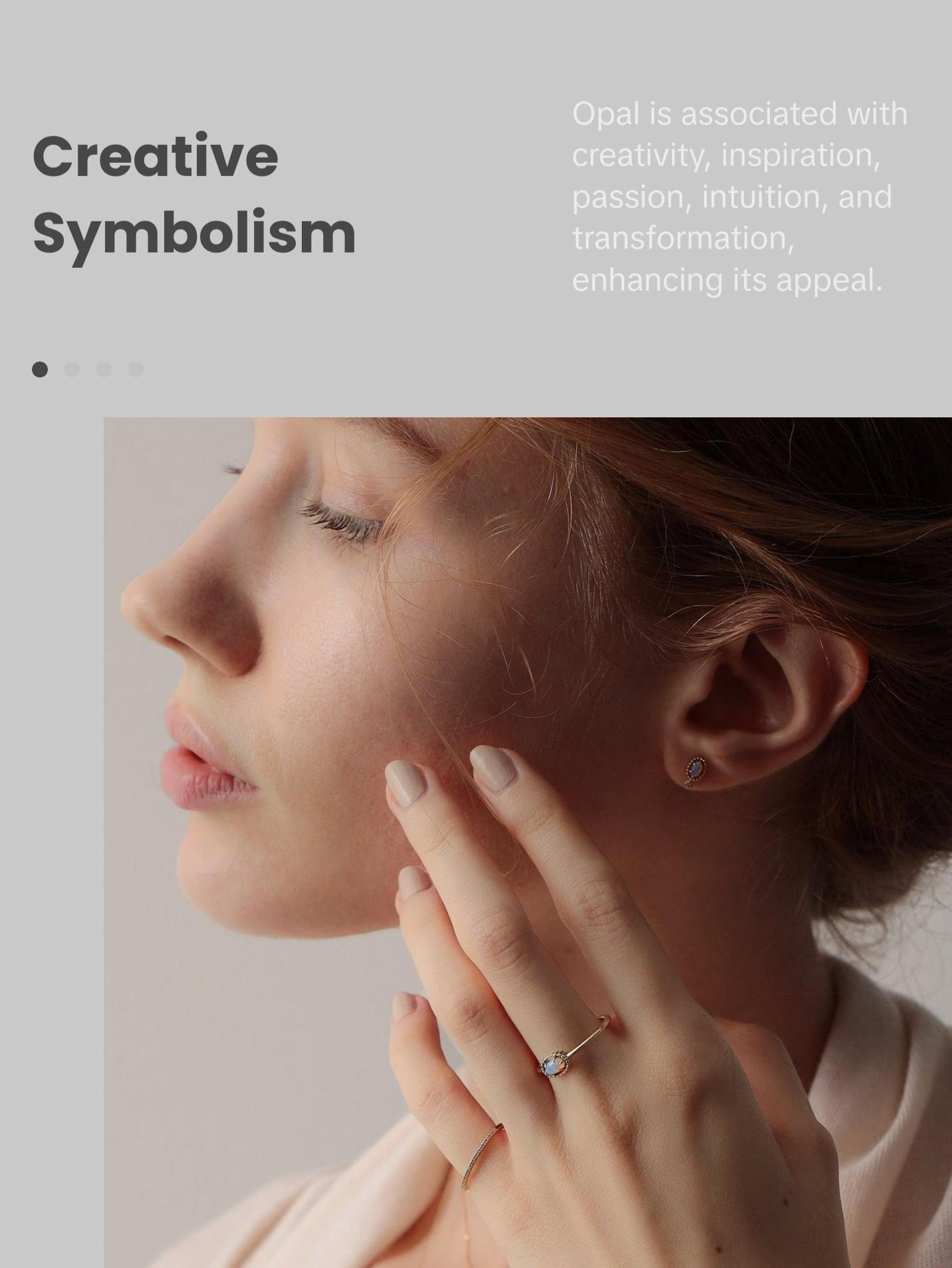 Opal Oval Cut Adjustable Ring