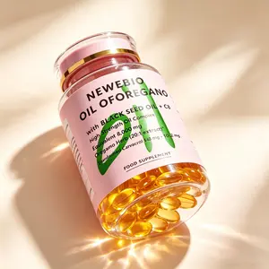 NEWEBIO Oil of Oregano – High Dose Oil Complex with Black Cucumber Oil & C8, 8000 mg equivalent per serving, Supports the immune system, intestinal health and general well-being