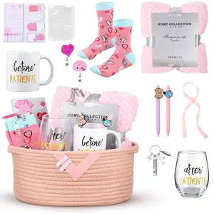 Nurse Gifts for Women Nurse Appreciation Gifts with Woven Basket Blanket Coffee Mug Stemless Wine Glass Cozy Socks Pens Notepad Badge Keychain Nurse Week Gift for Nursing Teacher Students, Nurses Graduation