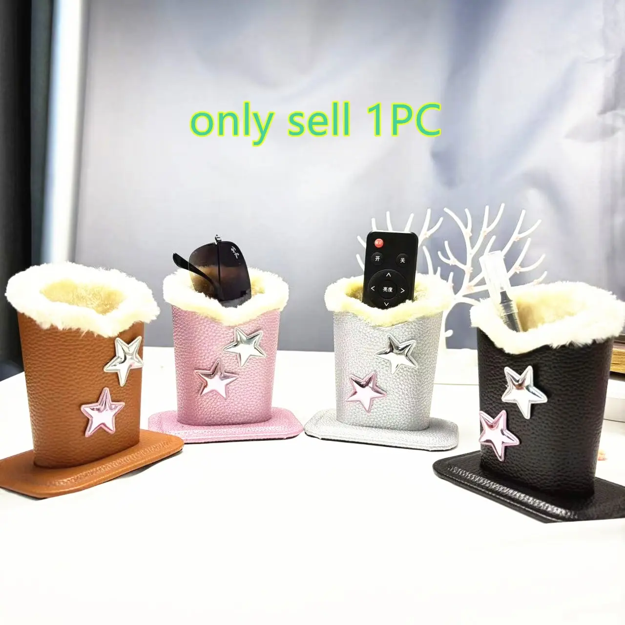 1pcs Simple Eyeglass Stand Display Platform, Ultra-Dense Pen Holder, Trendy Glasses Box, Plush Glasses Storage Box, Glasses Organizer Rack, Desk Tidy, Office Desk Accessories, Table Organizers, Office Desk Supplies, Office Essentials