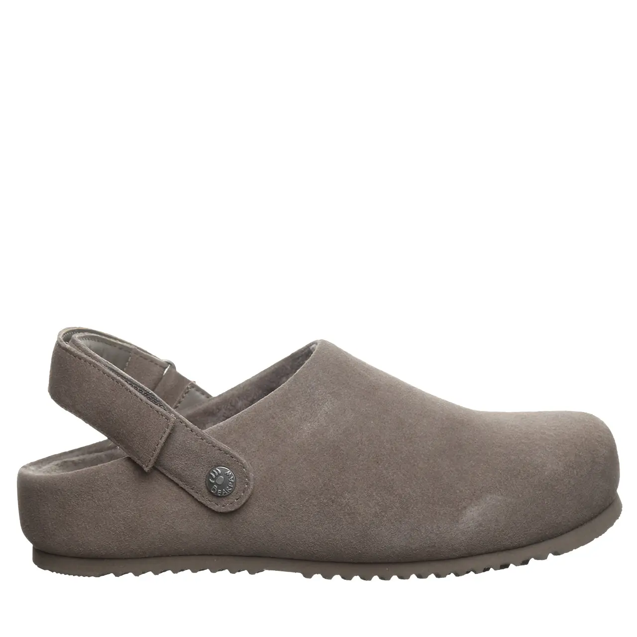 BEARPAW April Women’s Suede Clogs with Plush Lining - Morel
