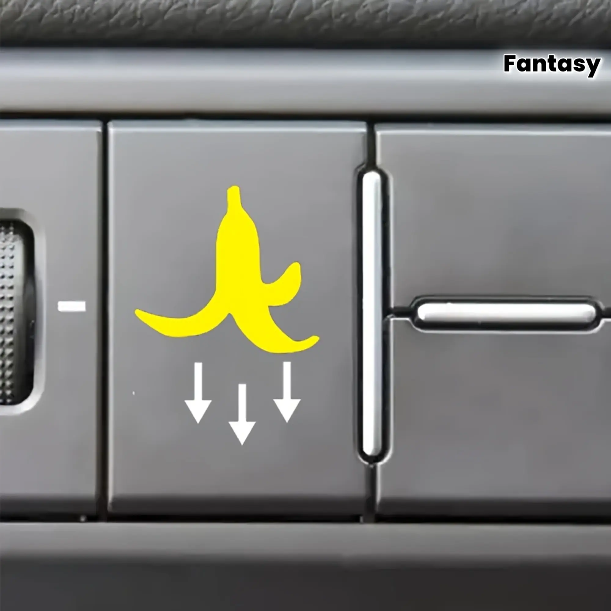 4PCS/SET For Car Interior Accessories, Automotive Decoration, Car Accessories Cute, Goofy Combo Design of Anthropomorphic Banana, Nail Goofy Style Easily, Goofy Interior Elements, Sticker For Cars