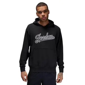 Air Jordan Flight MVP Fleece Pullover Hoodie - Men's Black Cotton