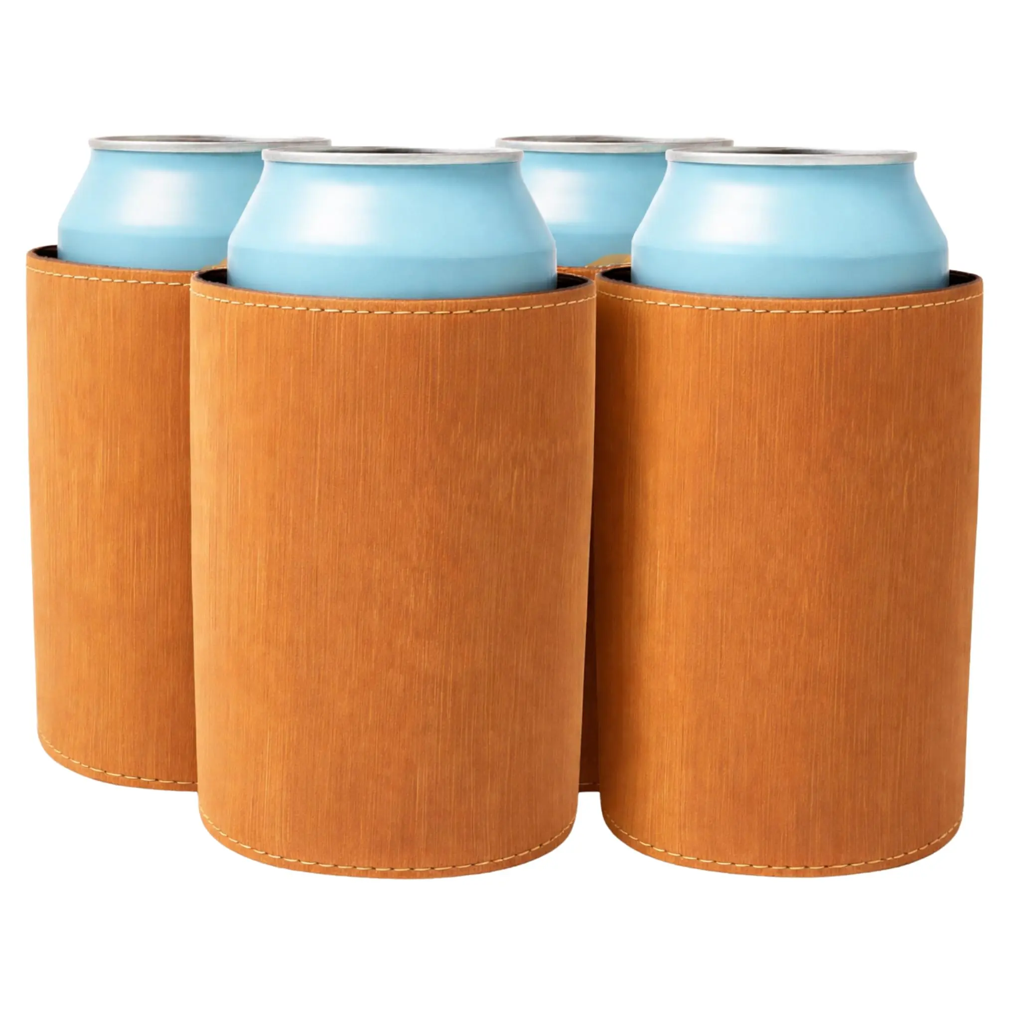 TahoeBay Leatherette Can Cooler Sleeves in Bulk, 12-Pack