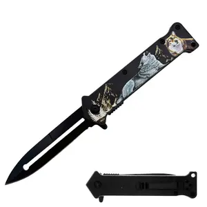 KN 1998-W 4.5" Assist-Open Knife - Eagle Glow In The Dark Handle