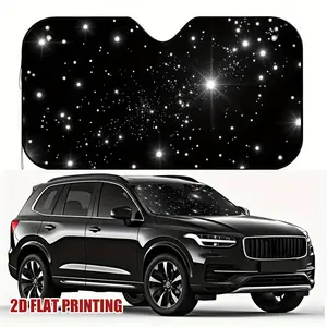 One Piece of Celestial Night Car Sun Visor, Car Windshield Sunshade, Ideal for Brief Stops And Quick Visits, Effectively Lowers Temperature And Maintains a Cool Interior in The Vehicle.