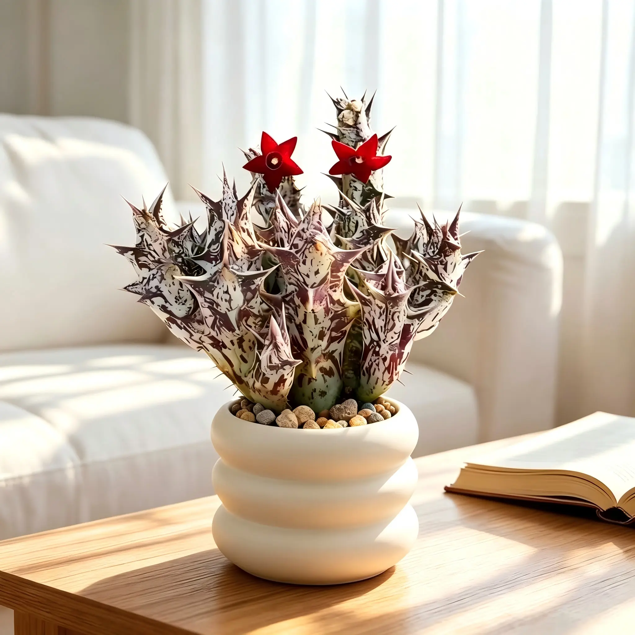Live Caralluma Hesperidum Succulent - Indoor Home Decor Plant, Ideal for Succulent Enthusiasts, Great Gift for Beginners