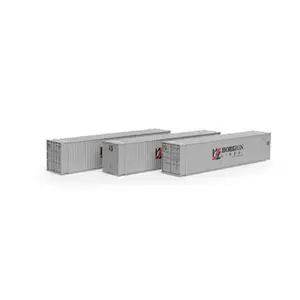 Athearn 28046 HO, 45' Container, 3-Pack, Primed for Grime, Horizon Lines, HRZU