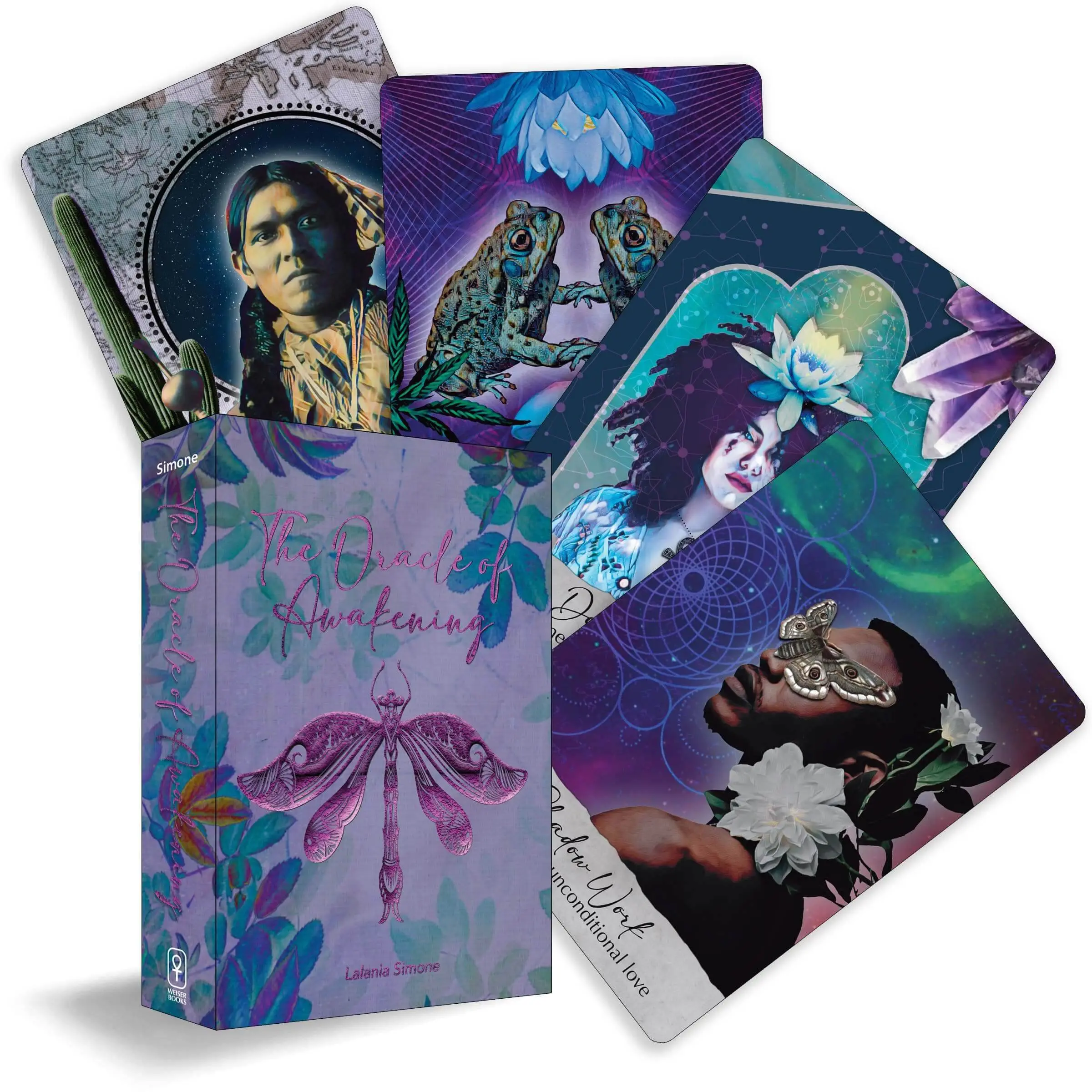 Oracle of Awakening Deck and Guidebook, 44 Cards, Spiritual Oracle Cards with Keywords for Beginners