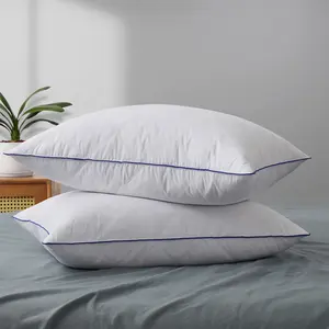 PEACENEST 100% Goose Feather Pillows for Comfortable Sleep with Soft and Durable Fillings