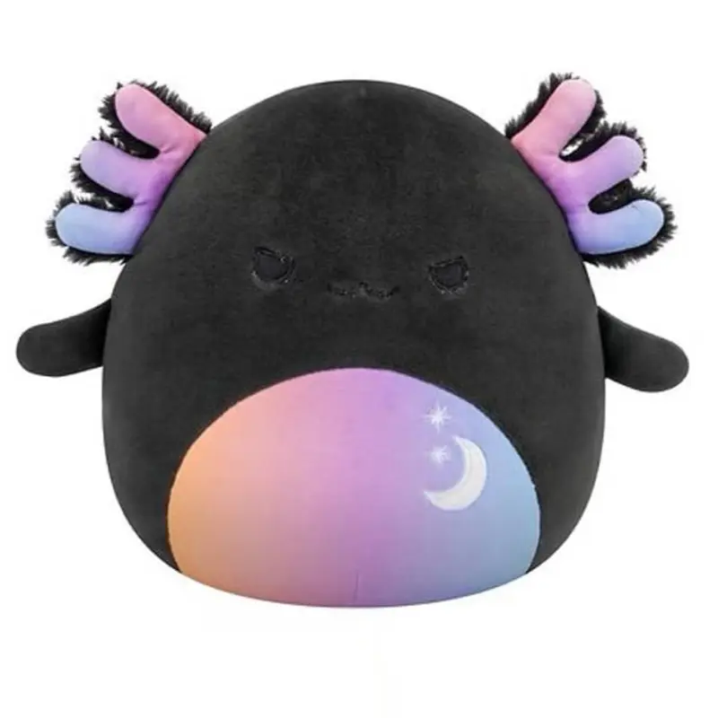 Squishmallow Zanda the Charcoal Grey Celestial Axolotl 4” Plush Toy Halloween Squad Mystery Capsule