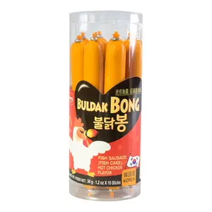 WANG FOOD WANG Fish Cake Hot Chicken Flavor 10 Sticks 340g