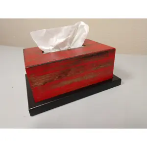 Wooden Gun Concealment Tissue Box