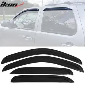 Fits 07-14 Chevy Tahoe GMC Yukon Window Visors Sun Guard Rain Deflector Vent 4PC