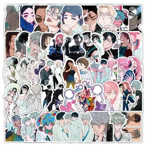 50PCS New Irregular K-Drama Alien Stage Stickers - Waterproof for Phone Case, Tablet, Desktop & Cabinet Decor