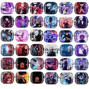 Jujutsu Kaisen Gojo AirPods Case – Anime Collection Featuring Multiple Artistic Designs of Gojo with White Hair, Blindfold & Energy Effects, Fits AirPods Pro (Gen 1/2) & AirPods (Gen 1/2/3), Perfect Gift for Jujutsu Kaisen & Anime Fans