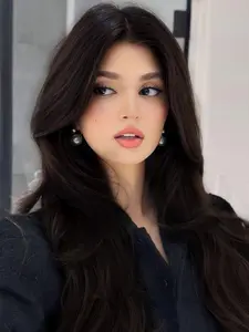 18 Inch Long Hair Toppers for Women with Thinning Hair- 6.5"x6.5" large Base with Bangs Synthetic Wig Clip In Light Easy to Use Synthetic Material Wigs