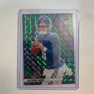2025 Panini Mosaic Rookie Green Mosaic Card, Jaxson Dart #362, New York Giants Football Trading Card