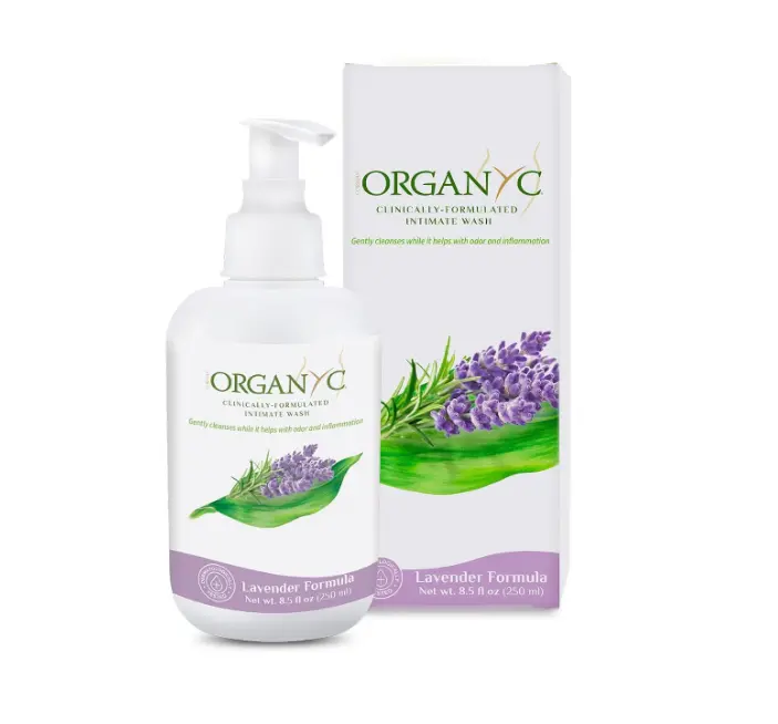 Organyc Feminine Intimate Wash for Sensitive Skin, 250 ml, pH-Balanced Cleanser with Organic Lavender & Botanical Extracts