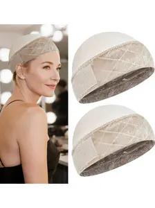2-In-1 Wig Grip Cap, Lightweight Soft Material, Fits Hijab Hats, Ideal for Hair Thinning Sensitive Scalps, Breathable Fabric