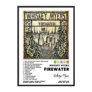 Whiskey Myers - Firewater Album Poster No Frame / Album Cover Poster / Music Gift / Music Wall Decor / Album Art / Gift For Fan