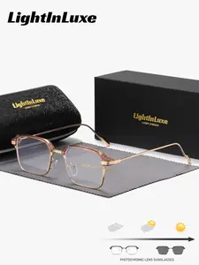 LightInLuxe 1 Piece Unisex Modern Fashionable Full Frame Plano Glasses Exceptional Quality Square Frame Plano Glasses